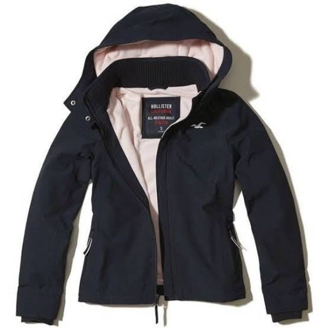 Hollister All Weather Collection Stretch Jacket - Navy