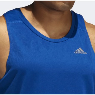  Kaos  Adidas  OWN THE RUN SINGLET  COLLEGIATE ROYAL Blue 