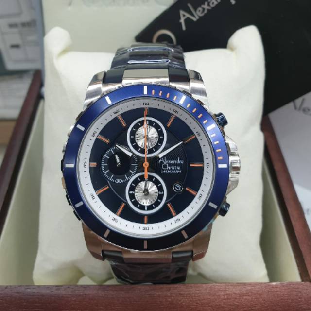 Jam tangan watch pria wanita cewek cowok 7 warna casual formal sport AlexandreChristie 6141 original