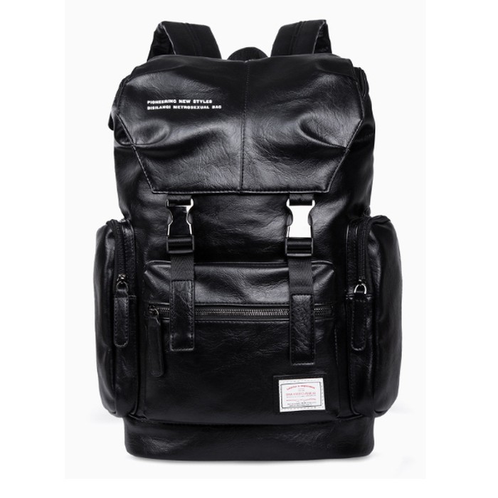 Tas Ransel Kulit Pria Backpack Sekolah Kampus Piknik ROMEO