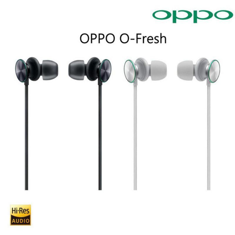 Original Headset Oppo O-Fresh Stereo Earphones Hi-Res Audio Mh151 original 100%