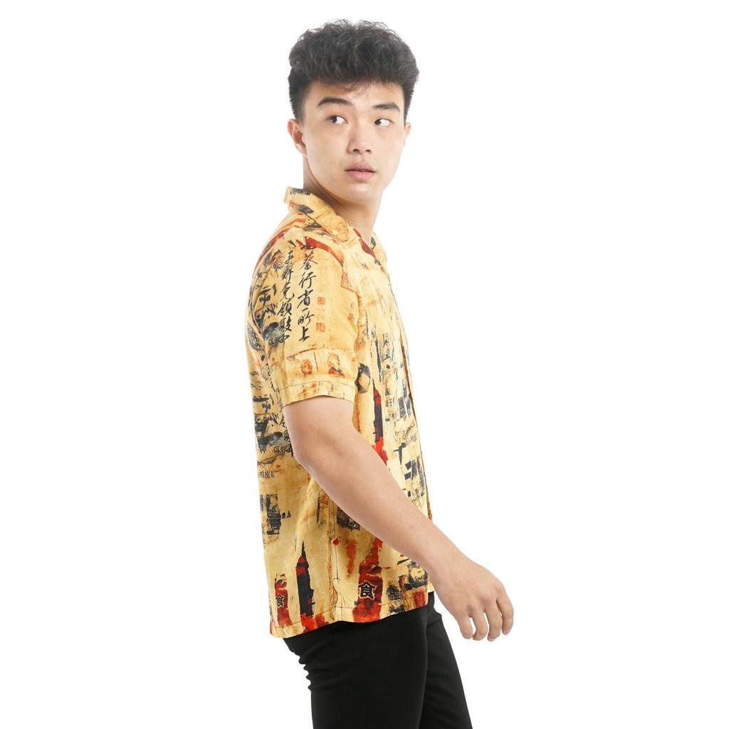 819 Kemeja Pria Lengan Pendek Kemeja Hawai Hawaiian Shirt Kemeja Motif Rayon Kemeja Pantai Pria Kemeja Santai Kemeja Vintage Ready Hingga Big Size 4R0018