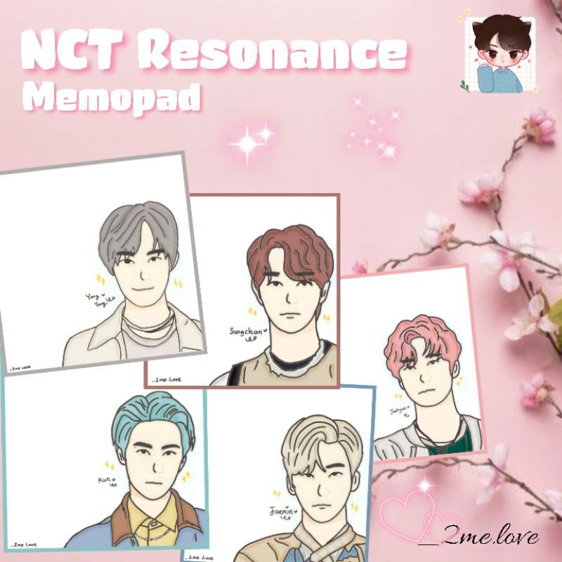 

Mariaarts - NCT Resonance member notepad memopad memo notes agenda jurnal kpop notebook murah