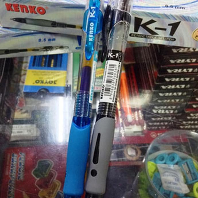 

TURUN HARGA BALLPOINT GEL RETRACTABLE K1 KENKO 6 PC DR360