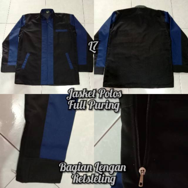 JAS JASKET JAKET PRIA WANITA POLOS HITAM NAVY JAS JAKET FORMAL CASUAL