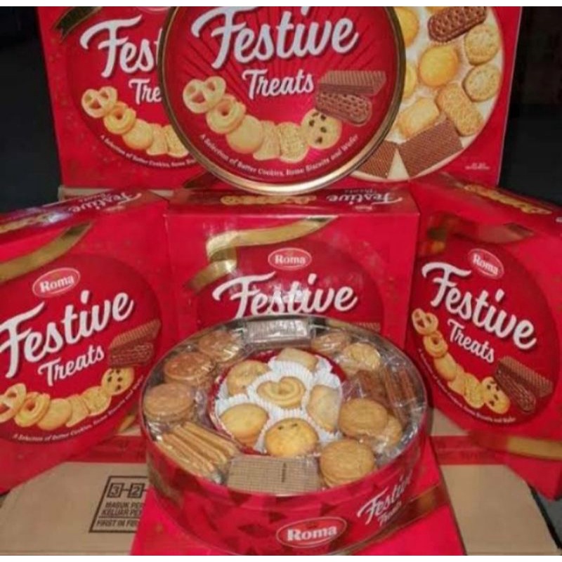 

Roma Festive Treats 675gr, Kue Kaleng Lebaran