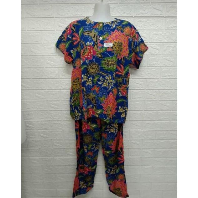 daster kencana ungu setelan celana