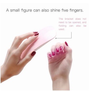 【 COD 】Rising Lady Alat Pengering Kutek Gel Lampu LED UV Mini 6W Portabel/ Sun Mini Lamp UV LED Nail Gel Polish Dryer