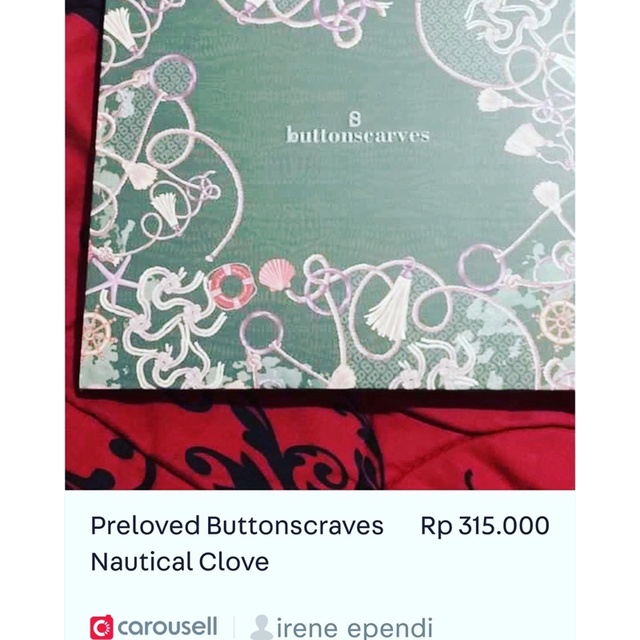 Preloved Buttonscarves Nautical Clove