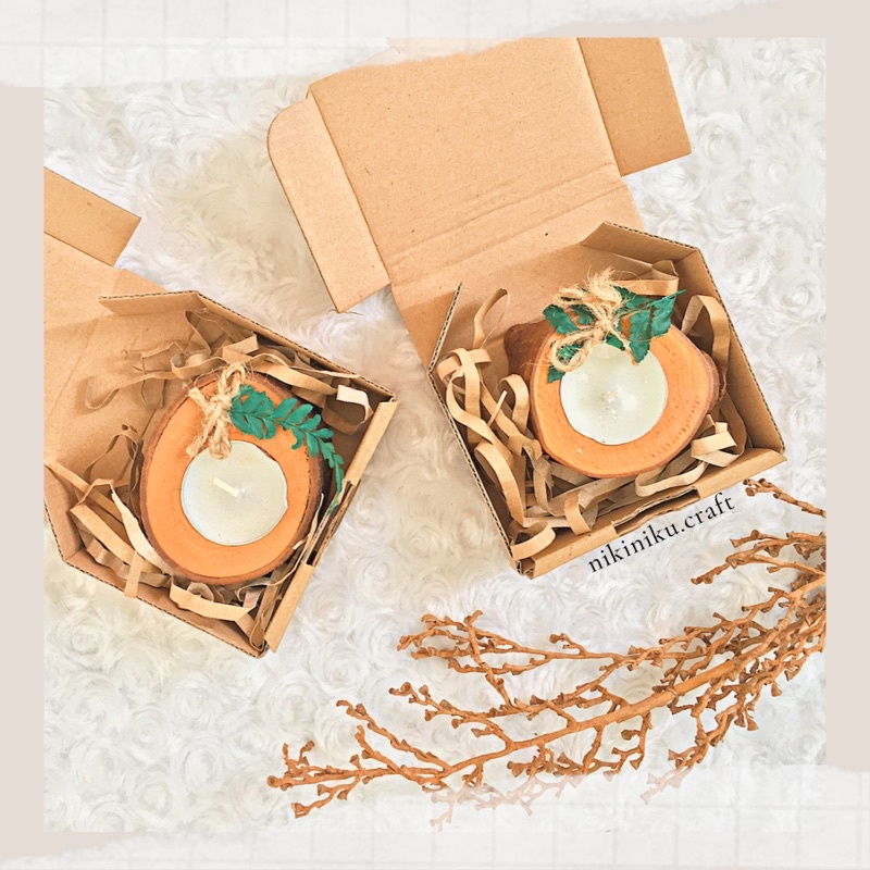 SOUVENIR NIKAH LILIN RUSTIC / RUSTIC CANDLE / SOUVENIR WEDDING MURAH / SOUVENIR UNIK