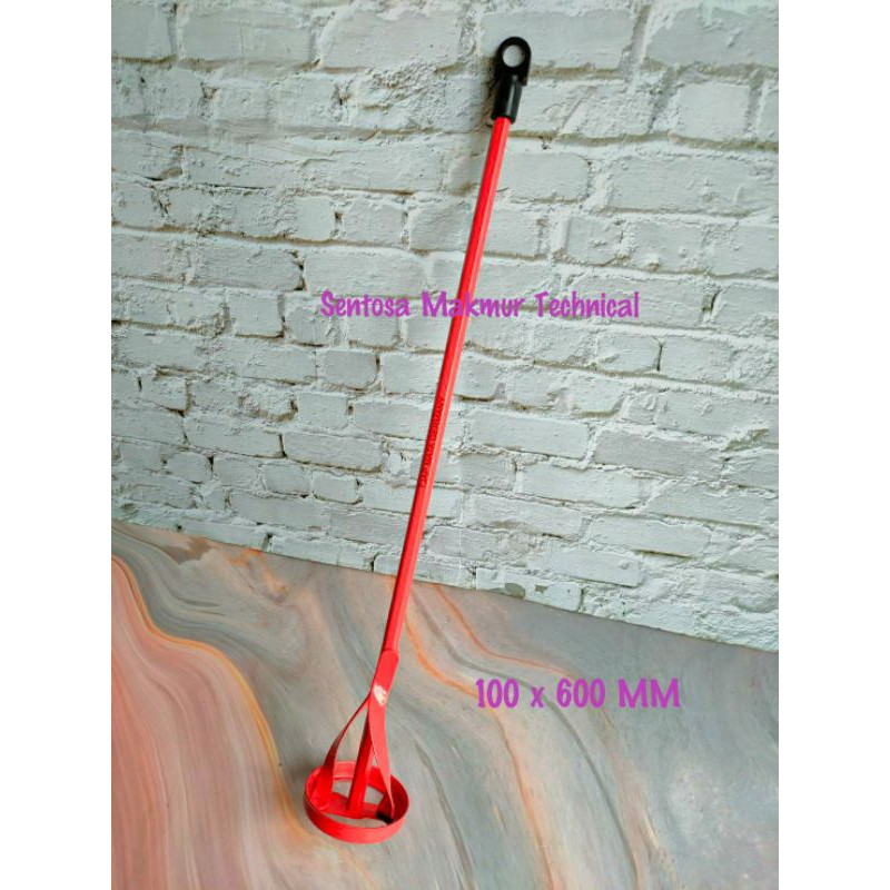 TJAPMATA 100 x 600 MM Pengaduk Cat Semen Paint Mixer Tjap Mata