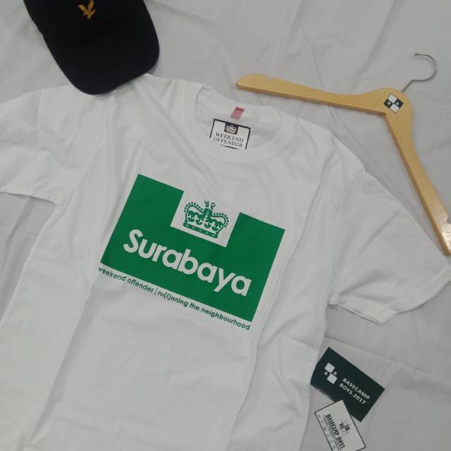 Kaos T shirt weekend offender city series surabaya white