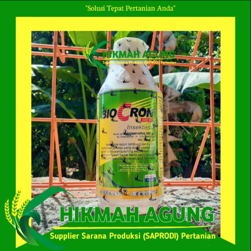 BIOCRON 500 EC 1 Liter PROGENOFOS 500GL INSEKTISIDA ULAT DAN LALAT