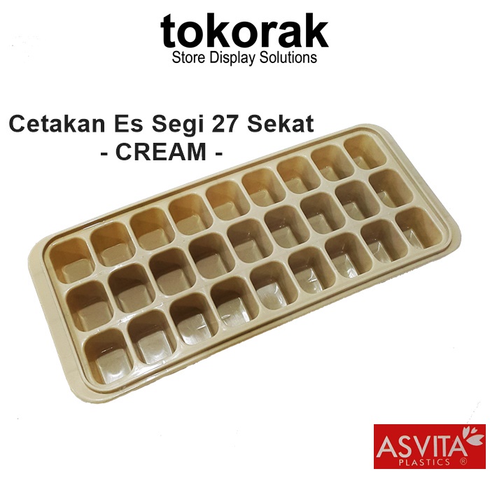 CETAKAN ES BATU SEGI 27 SEKAT ASVITA RIT- 848 -ICE CUBE TRAY