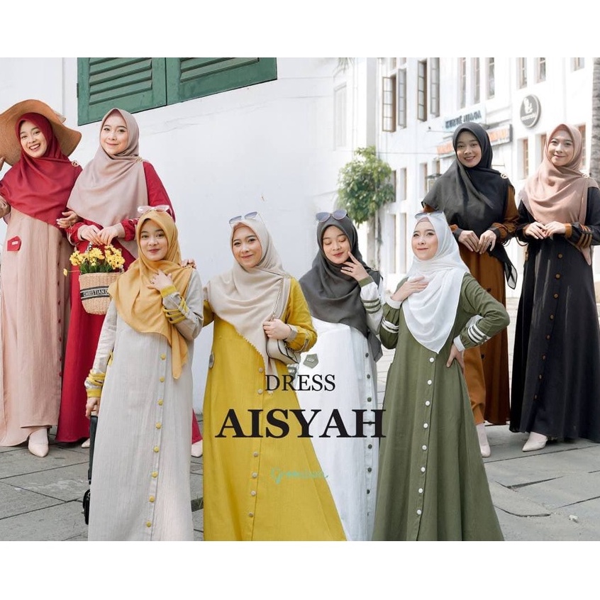 Greenism Gamis Aisyah Quality Premium Syari'i Dress