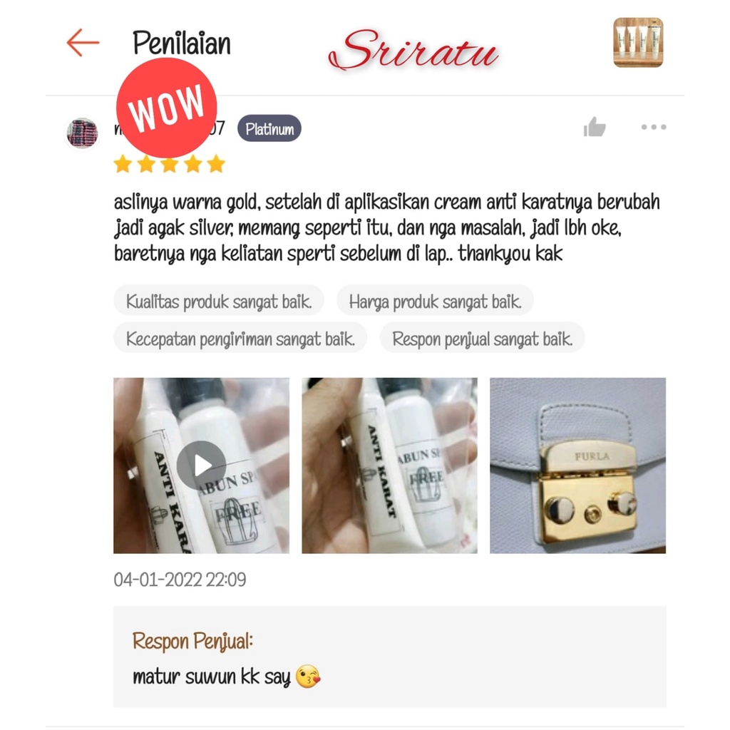 PEMBERSIH KARAT - PENGKILAP LOGAM - RANTAI - KUNINGAN - BESI - HARDWARE TAS - ANTI KARAT -