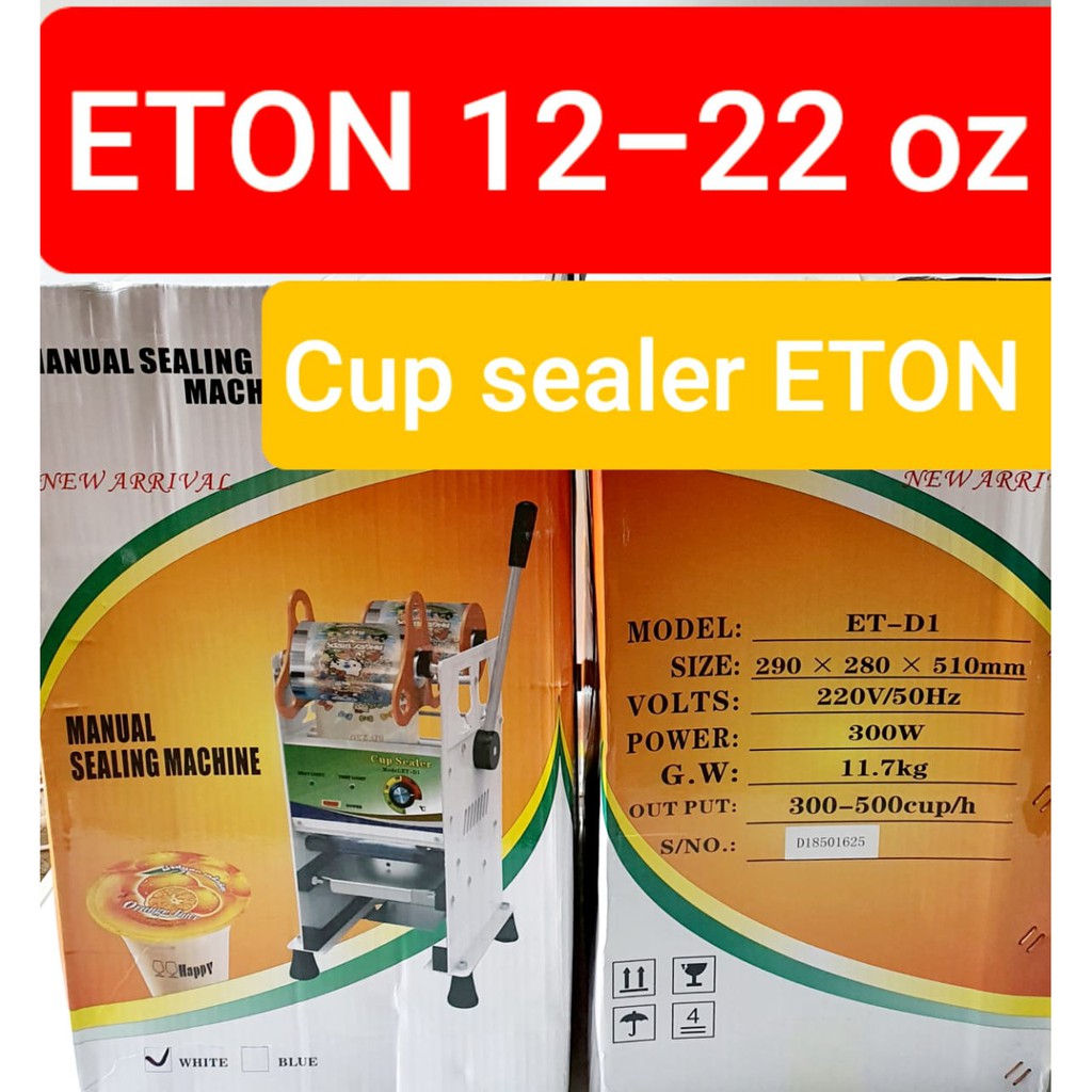 Cup Sealer Manual (alat press gelas plastik ) Merk ETON NANKAI