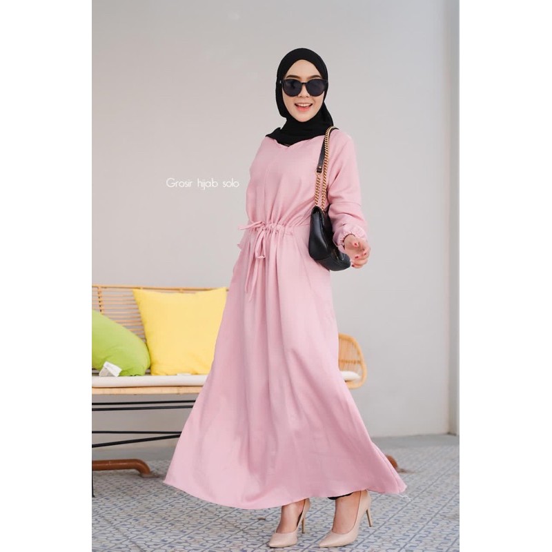 (MGA) GAMIS APINA REMPEL BUSUI DRESS MOSCREPE PREMIUM