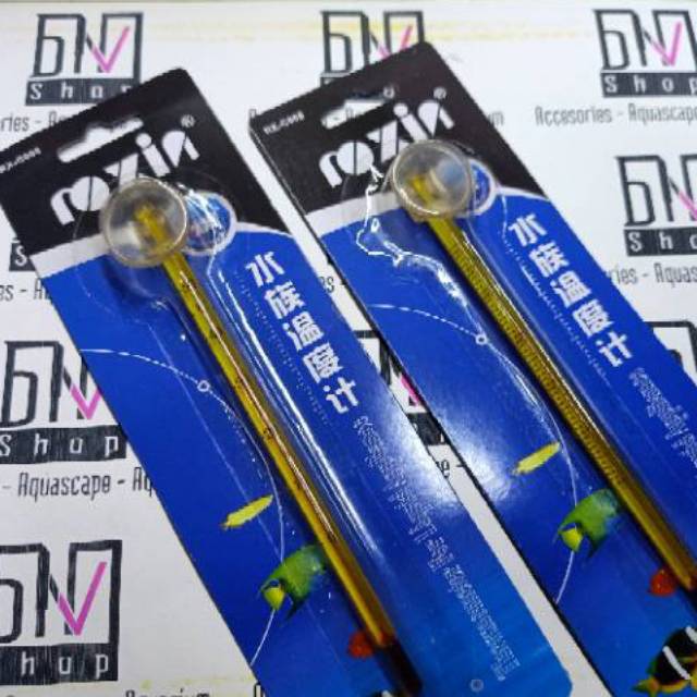Thermometer aquascape aquarium cek suhu air atau ruangan suhu badan