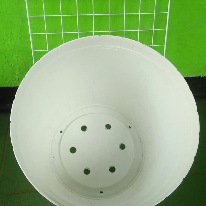 Pot Tanaman Besar Gentong 42putih Pot Bunga Besar