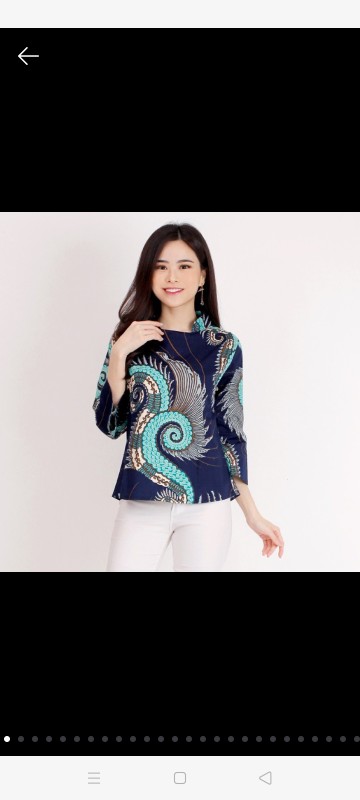 Batik Wanita - Atasan Blouse Batik Wanita Fashion 559