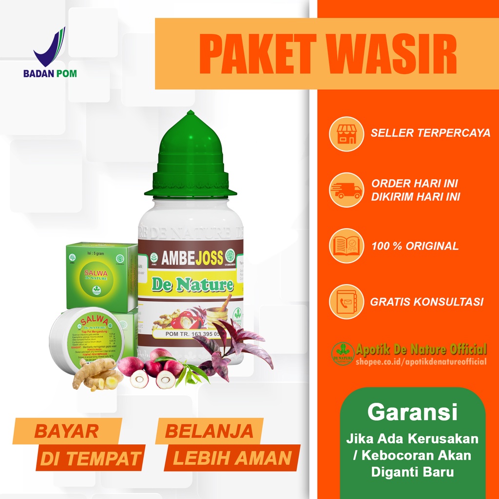 AMBEJOSS SALEP SALWA ORIGINAL DE NATURE OBAT WASIR PREMIUM AMPUH ASLI PT. DE NATURE INDONESIA GROUP