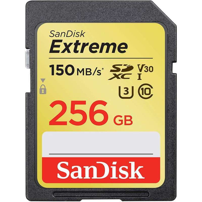 SD Card SanDisk Extreme SDXC 256GB 150MB/s - SDSDXV5-256G-GNCIN