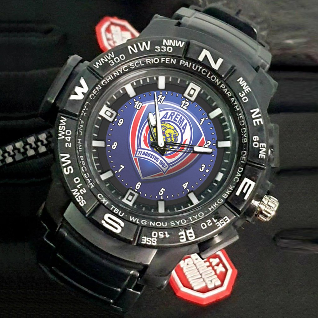 (EXCLUSIVE) Jam Tangan AREMA PC motif 2 Sport Bagus