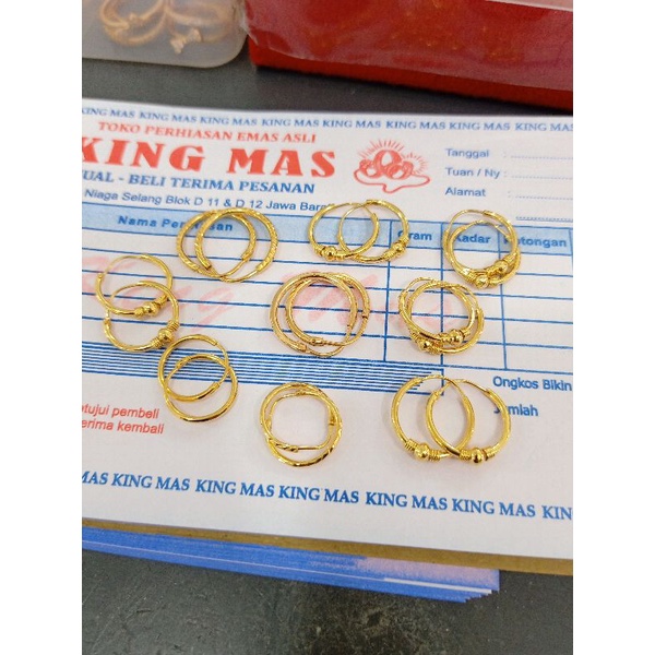 ANTING BULAT  MAS KADAR 375