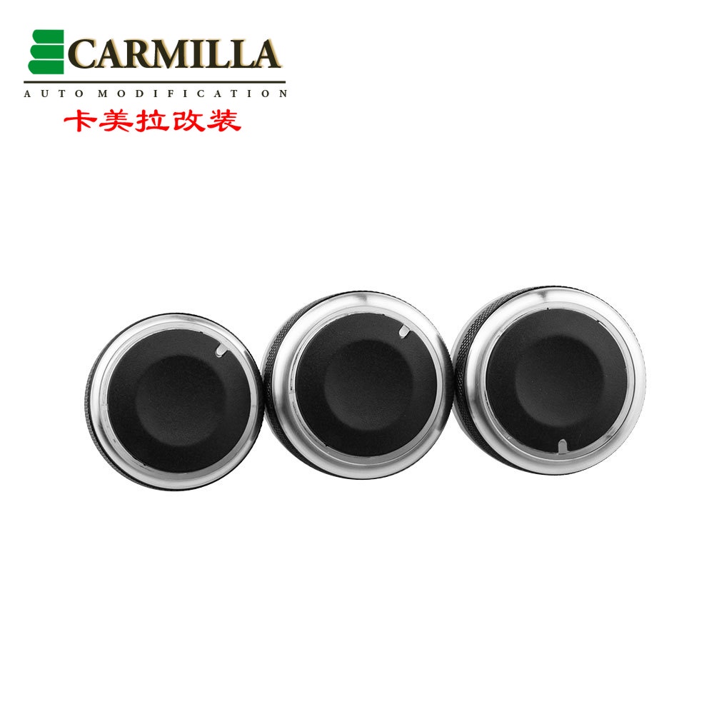 3pcs Stiker Knob ring trim AC Mobil Bahan Aluminum alloy Untuk Mazda 6 Atenza CX-5 2014-2016