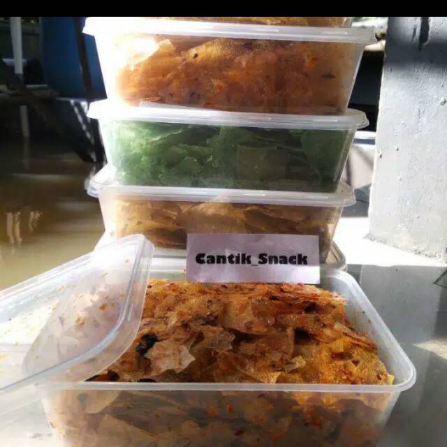 

Keripik kaca cemilan instan kemasan box