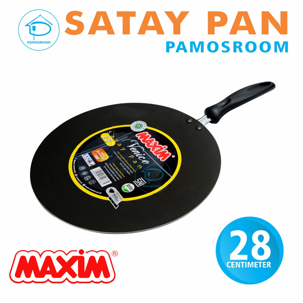 Pamosroom Maxim Venice Satay Pan 28cm Alat Panggang Sate Gas Alat