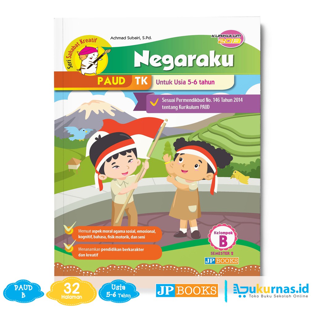 Buku PAUD TK  Tematik K13 Kelompok B  Tema  Negaraku  Shopee 