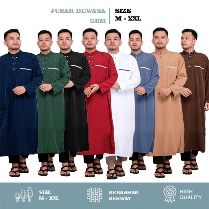 Jubah Gamis Pria Dewasa | Jubah Pria Dewasa | Jubah Koko Gamis | Jubah Gamis