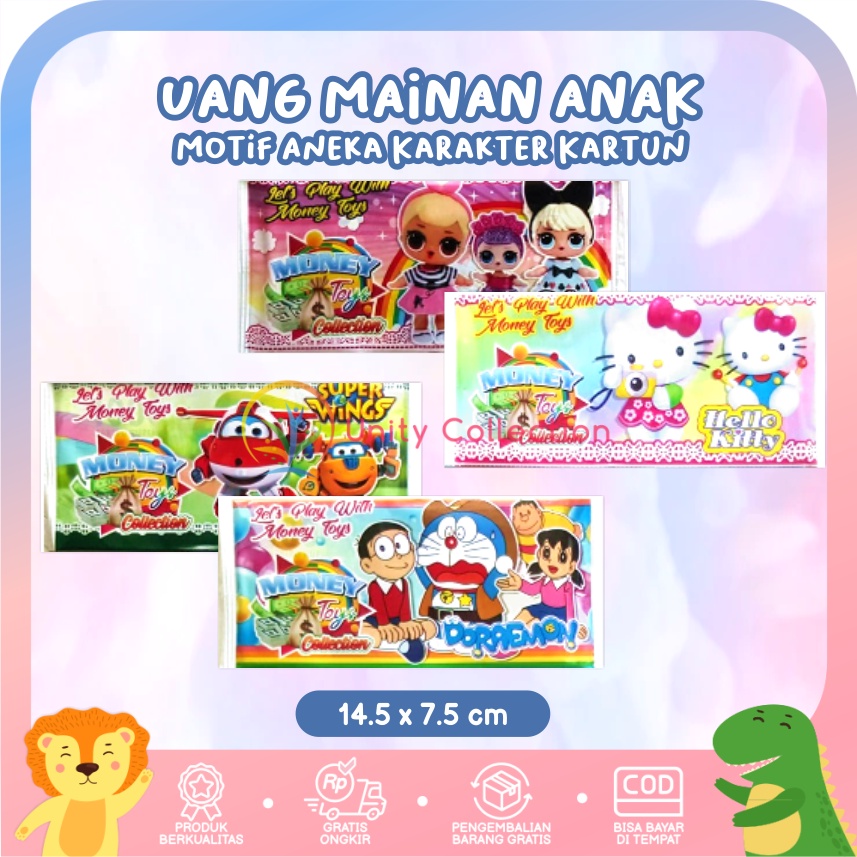 Mainan Uang Kertas Karakter