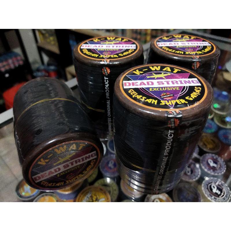 Gelasan K-WAT Deadstring Exclusive klos Kayu 6000 Yards - Matot Abu Super Turnamen