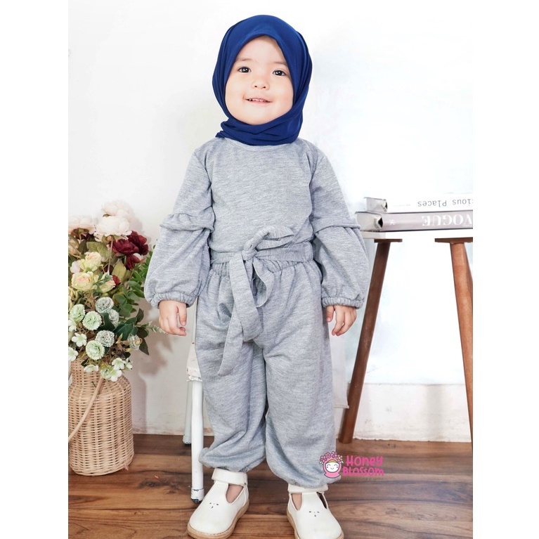 Baju Muslim Anak / Baju Muslim Anak Perempuan Lucu Alika Series 1-2 Tahun / One Set