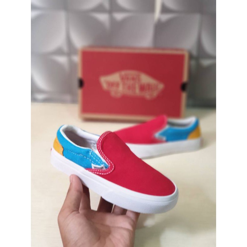 SEPATU ANAK SLIP ON VANS PREMIUM HIGH QUALITY SEPATU ANAK ANAK KADO