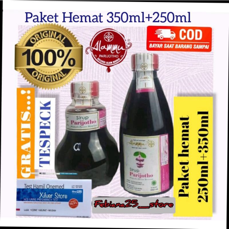 

Paket Hemat Promil - SIRUP PARIJOTO 350ML + 250ML Free Testpack