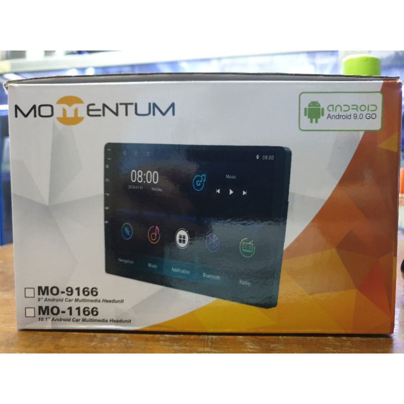 headunit android 9 inch momentum 9inch mo-9166 mo9166