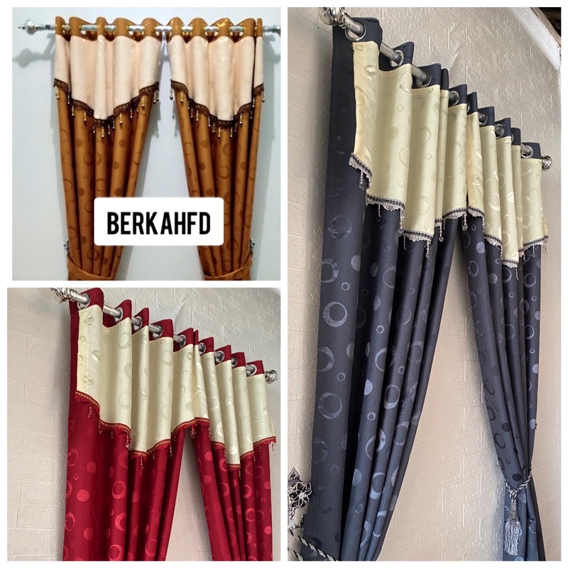 Gorden Jendela Embos Poni Tempel/Gorden Pintu/Gorden