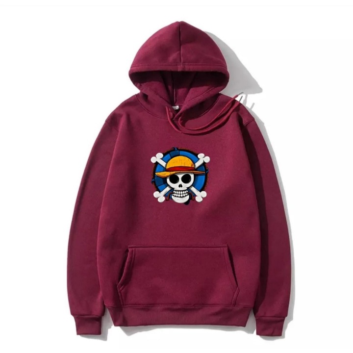 JOSJOLI_STORE/Sweater Hoodie Lambang Pirate/Atasan Pria Dewasa Lengan Panjang/M L XL XXL