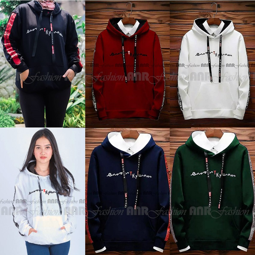 Sweater Hoodie OffWhite Wanita | Sweater Deas OffWhite Korean Modis Cewek Fleece