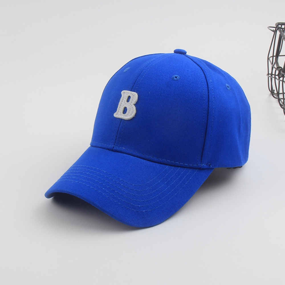 Topi Baseball Desain Huruf B Gaya Korea Untuk Olahraga Outdoor