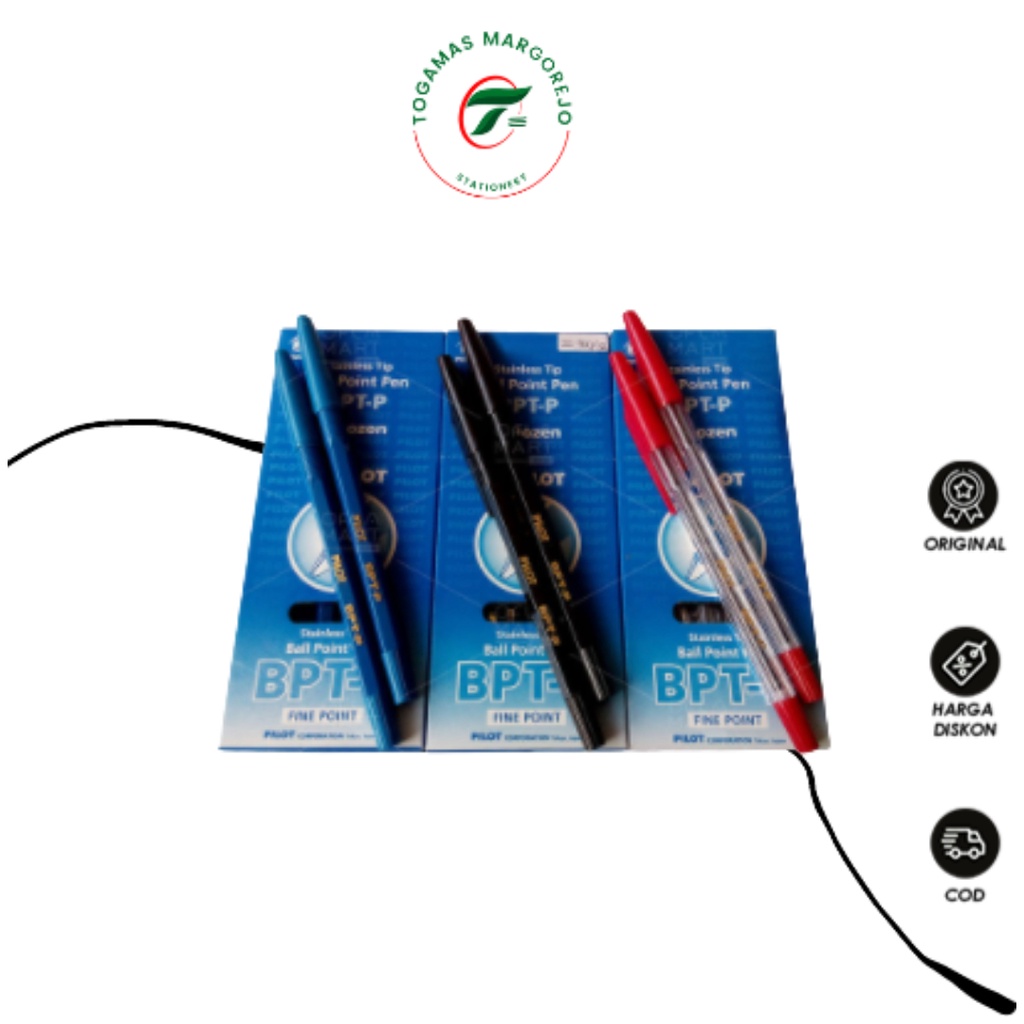 

READY STOCK !! BALLPEN BPTP PILOT /BIRU/HITAM/MERAH