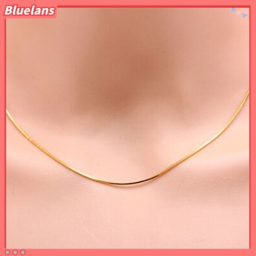 Bluelans 16 - 30 inch Snake Chain Lobster Clasp Clavicle Necklace Jewelry