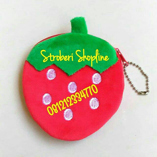 Dompet Koin Strawberry