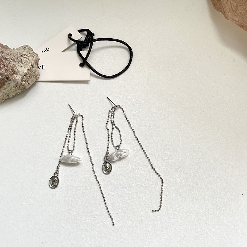 Anting Tusuk Gantung Desain Koinmutiara Gaya Retromewah Untuk Wanita