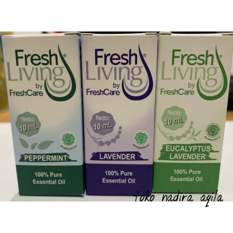 FreshCare Fresh living essential oil 10ml ||essential lavender, eucalyptus , peppermint 10 ml ||  freshcare || freshliving || young oil || essential || freshcare