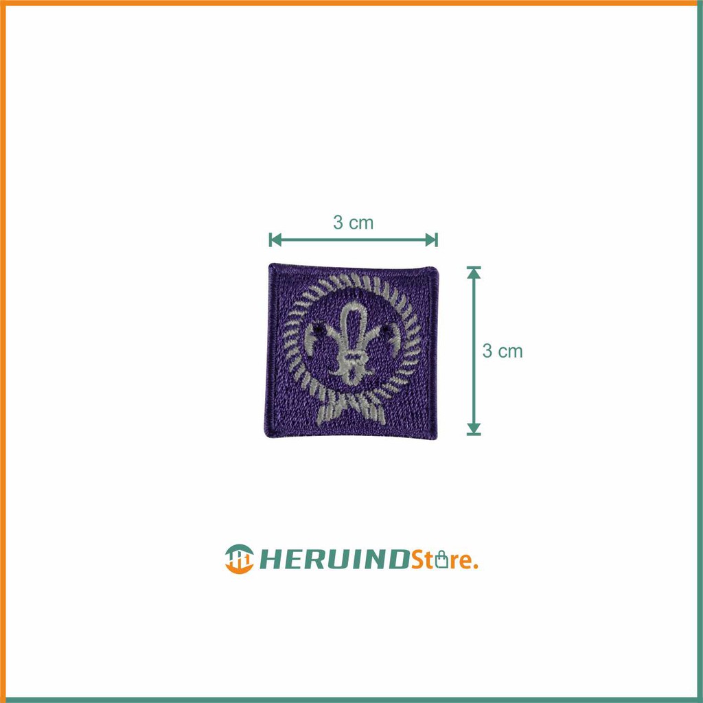 PATCH BORDIR / BADGE BORDIR / LOGO BADGE SCOUT PRAMUKA